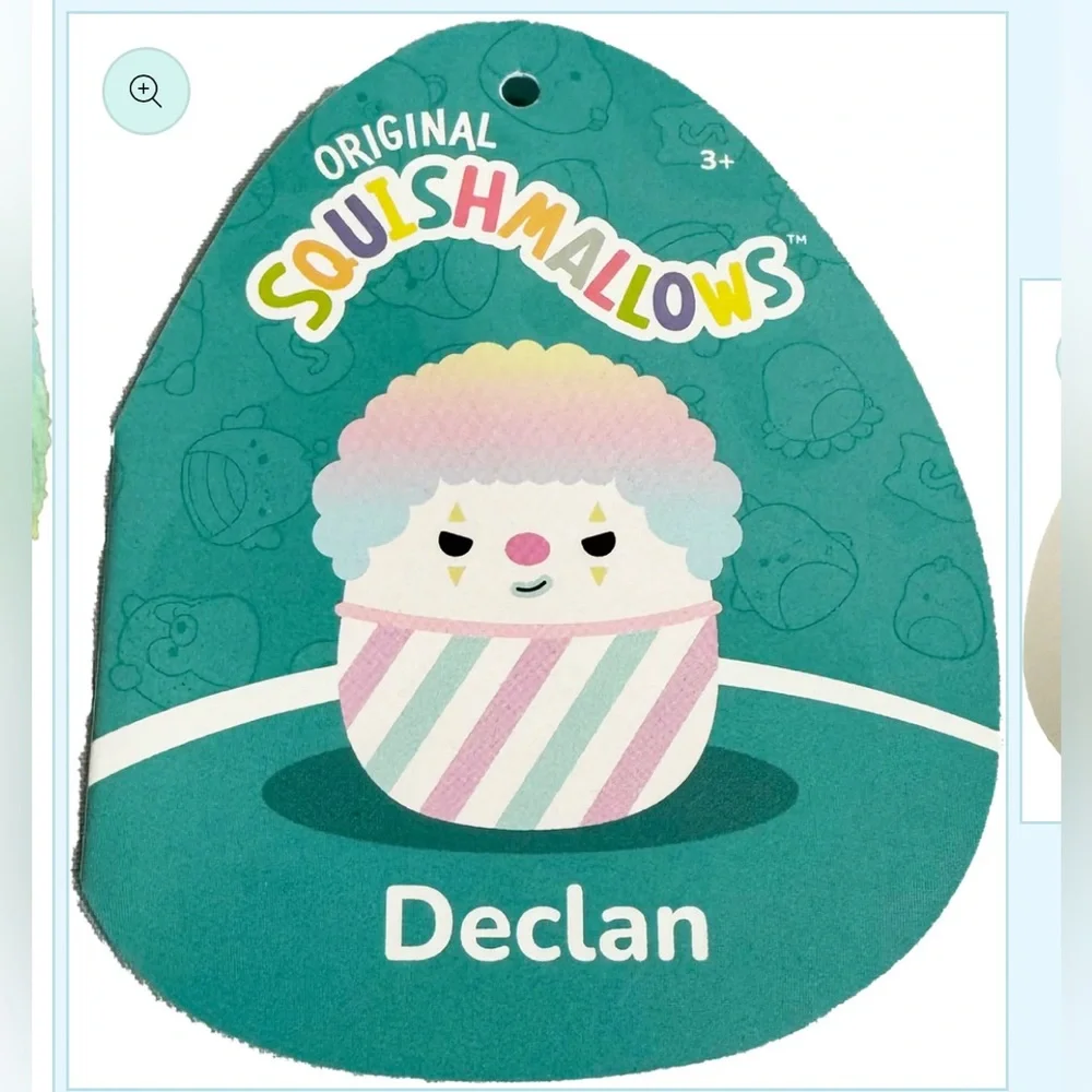 Declan the Snowcone Clown Squishmallows 8'' NWT Exclusive Crossover Series - Picture 2 of 5